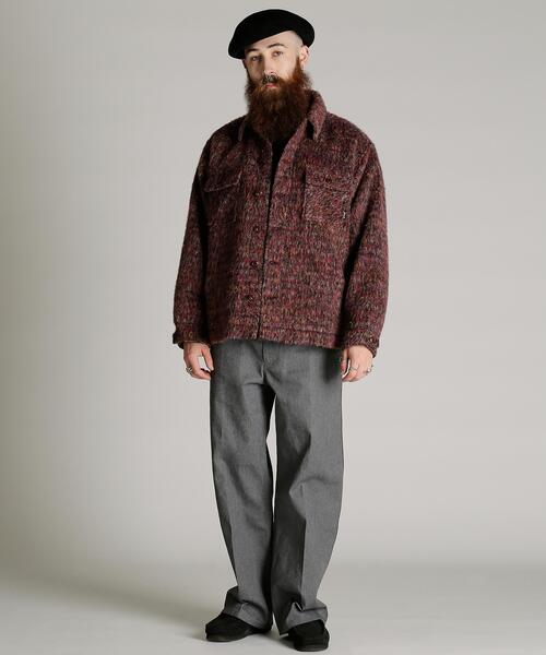 Schott(ショット)の「Schott/ショット/SHAGGY PLAID JKT/シャギー プレイド ジャケット(ブルゾン・メンズ・レッド/ネイビー/グレー・M/L/XL/2XL)」の8枚目の写真