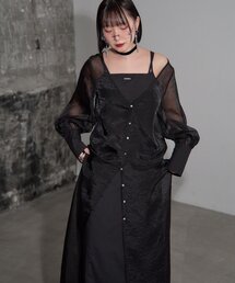 Mavie..7（メヴィセットゥ）の「【Mavie..7】《2SET》キャミワンピ+シアーワンピ（ワンピース）」