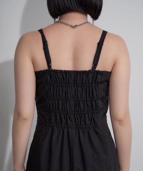Mavie..7（メヴィセットゥ）の「【Mavie..7】《2SET》キャミワンピ+シアーワンピ（ワンピース・レディース・ブラック・SMALL/MEDIUM）」の14枚目の写真