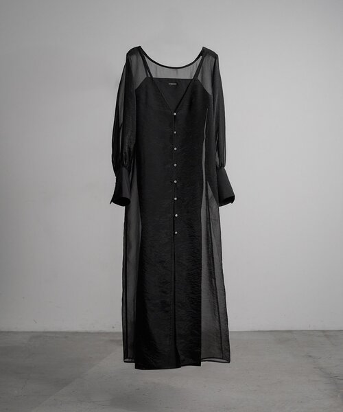 Mavie..7（メヴィセットゥ）の「【Mavie..7】《2SET》キャミワンピ+シアーワンピ（ワンピース・レディース・ブラック・SMALL/MEDIUM）」の20枚目の写真