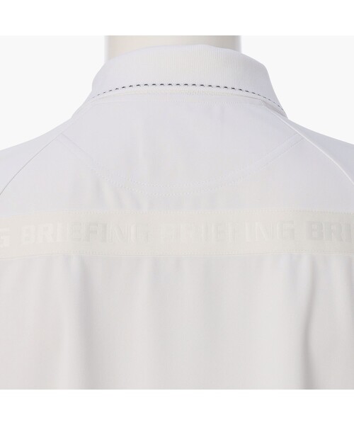BRIEFING(ブリーフィング)の「【BRIEFING GOLF/ブリーフィングゴルフ】CE MEN’S BACK LOGO LINE POLO RF(ポロシャツ・メンズ・ブラック/ホワイト・L/M)」の4枚目の写真