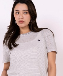 【POLOCHAMPS】ポロチャンプス/ボーダー刺繍Tシャツ