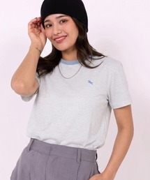 POLOCHAMPS（ポロチャンプス）の「【POLOCHAMPS】ポロチャンプス/ボーダー刺繍Tシャツ（Tシャツ/カットソー）」