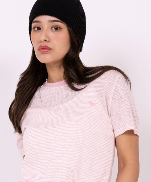 POLOCHAMPS（ポロチャンプス）の「【POLOCHAMPS】ポロチャンプス/ボーダー刺繍Tシャツ（Tシャツ/カットソー・レディース・グレー/パープル/ピンク・FREE）」の16枚目の写真