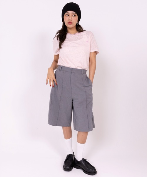 POLOCHAMPS（ポロチャンプス）の「【POLOCHAMPS】ポロチャンプス/ボーダー刺繍Tシャツ（Tシャツ/カットソー・レディース・グレー/パープル/ピンク・FREE）」の20枚目の写真