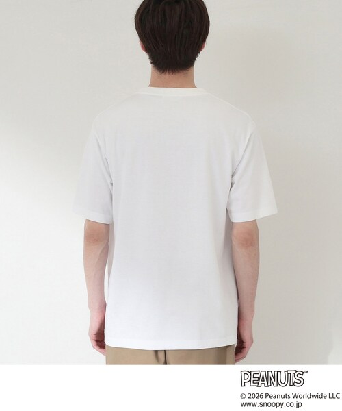 THE SHOP TK (ザ ショップ ティーケー )の「PEANUTS / ピーナッツ スヌーピー さがら刺繍 半袖Tシャツ(Tシャツ/カットソー・メンズ・ホワイト系8/ホワイト系6・04/02/03)」の13枚目の写真