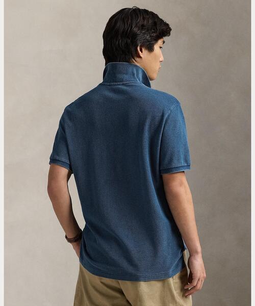 POLO RALPH LAUREN(ポロ ラルフ ローレン)の「クラシック フィット インディゴ メッシュ ポロシャツ(ポロシャツ・メンズ・ブルー・S/M/L/XL/XS/XXL)」の5枚目の写真