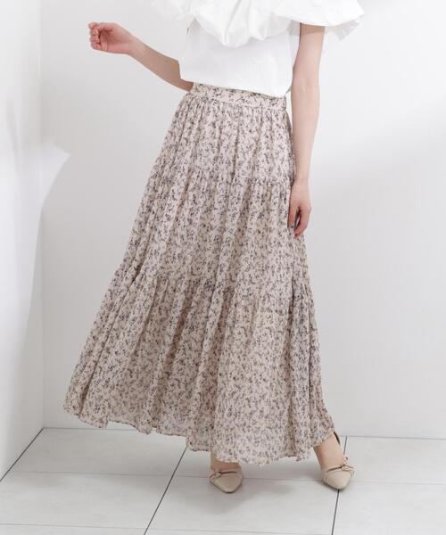 PROPORTION BODY DRESSING(プロポーションボディドレッシング)の「【中川紅葉さん着用】小花プリーツロングスカート / 1216120503(スカート・レディース・ブラック/ホワイト系その他・SMALL/MEDIUM/P/S)」の16枚目の写真