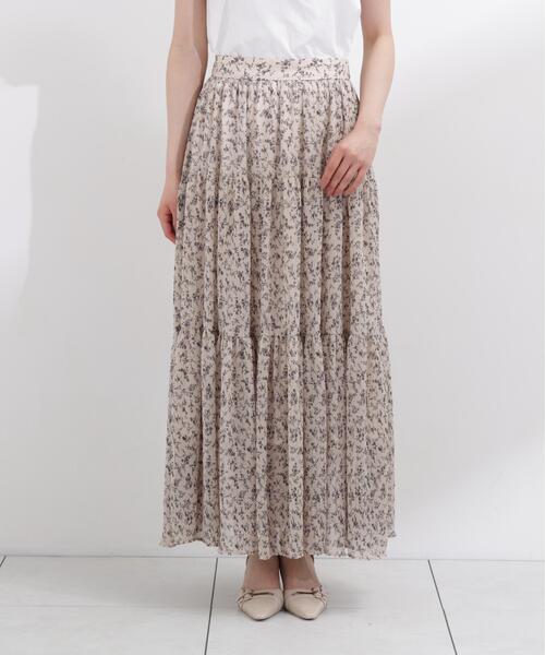 PROPORTION BODY DRESSING(プロポーションボディドレッシング)の「【中川紅葉さん着用】小花プリーツロングスカート / 1216120503(スカート・レディース・ブラック/ホワイト系その他・SMALL/MEDIUM/P/S)」の18枚目の写真