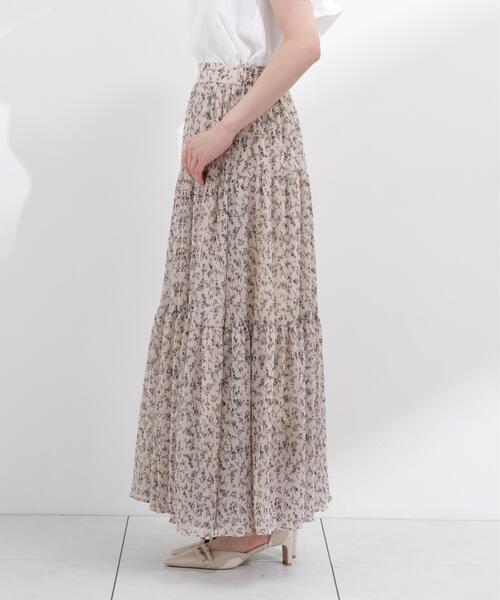 PROPORTION BODY DRESSING(プロポーションボディドレッシング)の「【中川紅葉さん着用】小花プリーツロングスカート / 1216120503(スカート・レディース・ブラック/ホワイト系その他・SMALL/MEDIUM/P/S)」の19枚目の写真