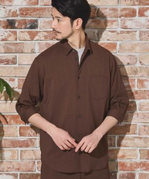 Nowadays by MEN'S BIGI（ナウアデイズバイメンズビギ）の「ストレッチカチオン七分袖シャツ（シャツ/ブラウス）」
