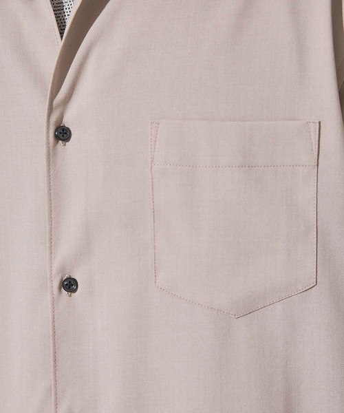 Nowadays by MEN'S BIGI(ナウアデイズバイメンズビギ)の「ストレッチカチオン七分袖シャツ(シャツ/ブラウス・メンズ・ライトブルー/ネイビー/ベージュ/ブルー/ブラウン・04/03/02)」の10枚目の写真
