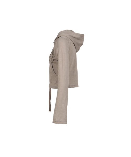 VACANT Archive（ベイカントアーカイブ）の「PARRA STUD HOOD CARDIGAN（カーディガン/ボレロ・レディース・ブラック/カーキ・MEDIUM/SMALL）」の10枚目の写真