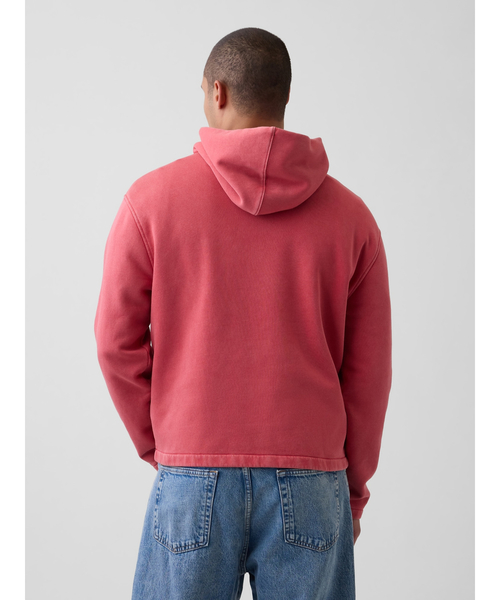 GAP(ギャップ)の「ヴィンテージソフト オーバーサイズ アメリカーナ GAPロゴパーカー(スウェット・メンズ・ライトグレー/ブルー/レッド・XS/S/M/L/XL)」の8枚目の写真