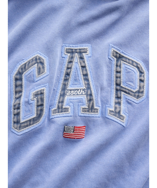 GAP(ギャップ)の「ヴィンテージソフト オーバーサイズ アメリカーナ GAPロゴパーカー(スウェット・メンズ・ライトグレー/ブルー/レッド・XS/S/M/L/XL)」の12枚目の写真