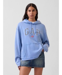 GAP（ギャップ）の「ヴィンテージソフト オーバーサイズ アメリカーナ GAPロゴパーカー（スウェット）」