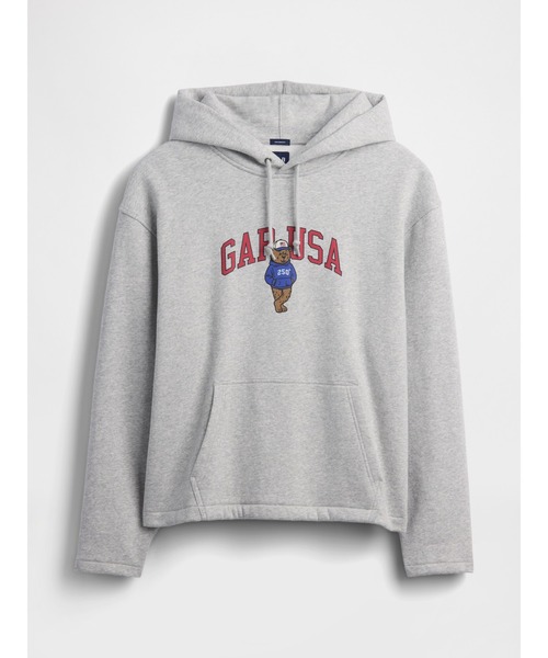 GAP(ギャップ)の「ヴィンテージソフト オーバーサイズ アメリカーナ GAPロゴパーカー(スウェット・メンズ・ライトグレー/ブルー/レッド・XS/S/M/L/XL)」の15枚目の写真