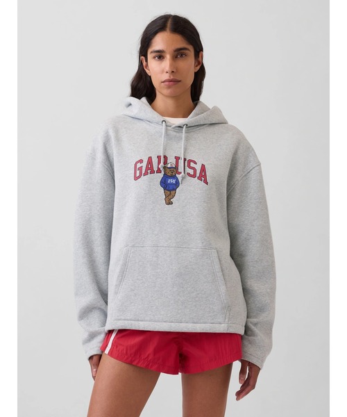 GAP(ギャップ)の「ヴィンテージソフト オーバーサイズ アメリカーナ GAPロゴパーカー(スウェット・メンズ・ライトグレー/ブルー/レッド・XS/S/M/L/XL)」の17枚目の写真