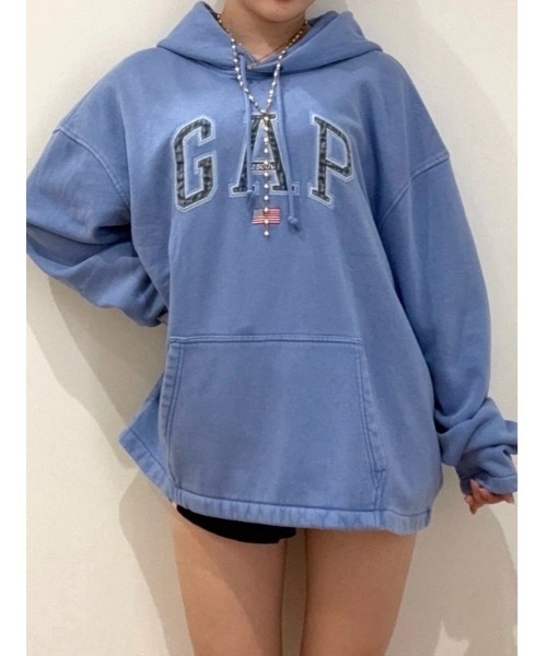 GAP(ギャップ)の「ヴィンテージソフト オーバーサイズ アメリカーナ GAPロゴパーカー(スウェット・メンズ・ライトグレー/ブルー/レッド・XS/S/M/L/XL)」の20枚目の写真