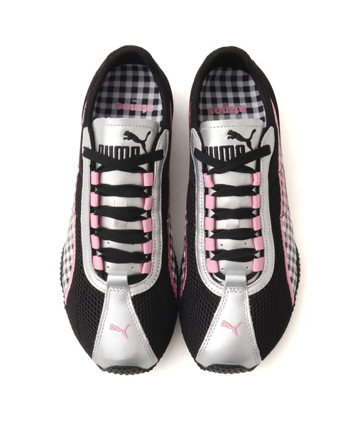 PUMA（プーマ）の「PUMA H-STREET ATMOS PINK PICNIC / プーマ H-ストリート アトモスピンク ピクニック【SP】（スニーカー・レディース・ブラック×シルバー・25.0cm/24.5cm/24.0cm/23.5cm/23.0cm/22.5cm）」の2枚目の写真