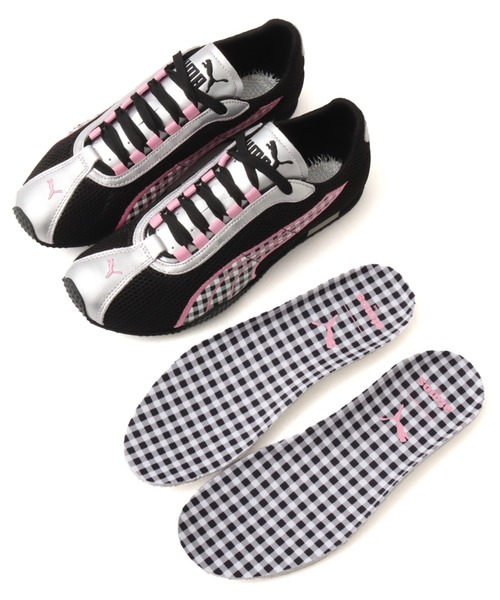 PUMA（プーマ）の「PUMA H-STREET ATMOS PINK PICNIC / プーマ H-ストリート アトモスピンク ピクニック【SP】（スニーカー・レディース・ブラック×シルバー・25.0cm/24.5cm/24.0cm/23.5cm/23.0cm/22.5cm）」の4枚目の写真