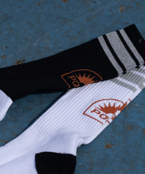 POLeR(ポーラー)の「POLeR × FREAK'S STORE/ポーラー × フリークスストア 別注 Response Socks(ソックス/靴下・メンズ・ホワイト/ブラック・ONE SIZE)」の11枚目の写真