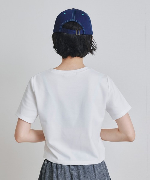 REDYAZEL(レディアゼル)の「Azely コンパクトTシャツ(Tシャツ/カットソー・レディース・レッド/オフホワイト/ブラック・FREE)」の15枚目の写真