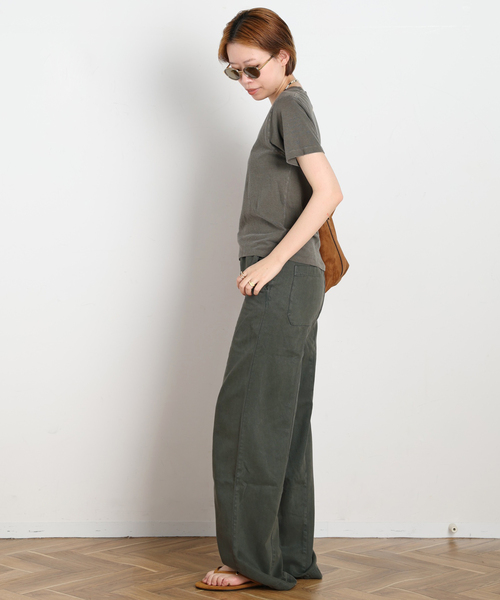 AP STUDIO(エーピーストゥディオ)の「【ASHER/アッシャー】BONNIE PANTS(スウェットパンツ・レディース・ベージュ/カーキ/ブラウン・38/36)」の7枚目の写真
