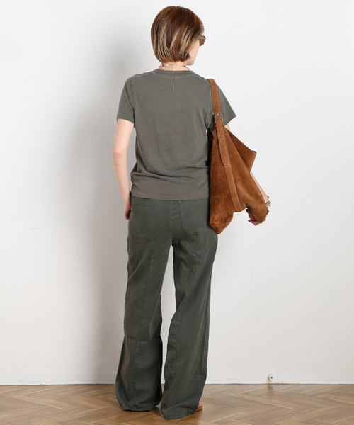AP STUDIO(エーピーストゥディオ)の「【ASHER/アッシャー】BONNIE PANTS(スウェットパンツ・レディース・ベージュ/カーキ/ブラウン・38/36)」の8枚目の写真