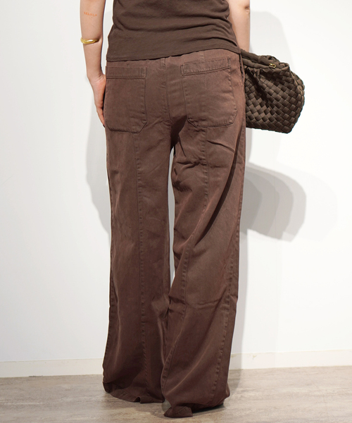 AP STUDIO(エーピーストゥディオ)の「【ASHER/アッシャー】BONNIE PANTS(スウェットパンツ・レディース・ベージュ/カーキ/ブラウン・38/36)」の10枚目の写真