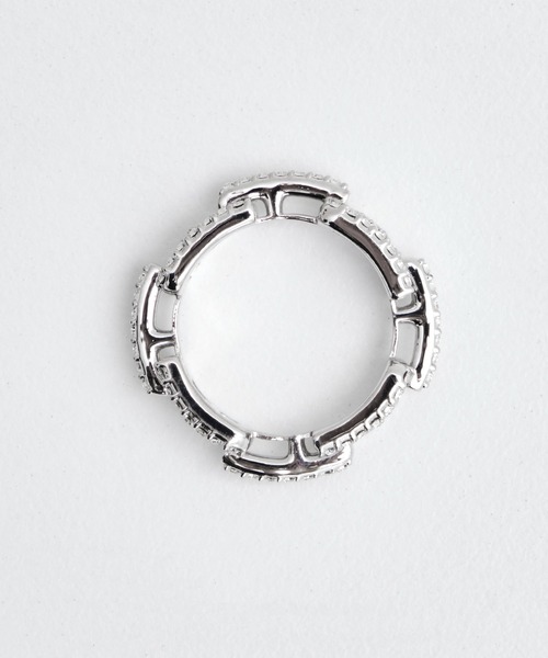 AMBUSH(アンブッシュ)の「【AMBUSH/アンブッシュ】 PAVE A CHAIN RING(リング・メンズ・シルバー・M/S/XS)」の3枚目の写真