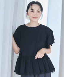 高機能接触冷感レイヤードフレアスリーブTEE