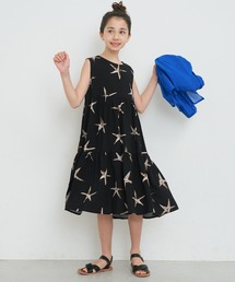 coca(coca) | キッズ ヒトデ柄レーヨンティアードワンピース(ワンピース)