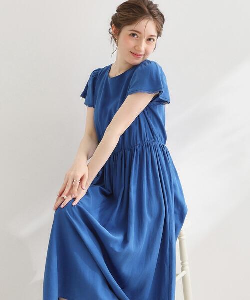 couture brooch(クチュールブローチ)の「【洗える】バックリボンOP(ワンピース・レディース・ブルー系その他/レッド系/ブラウン系その他・42/40/38/36)」の21枚目の写真