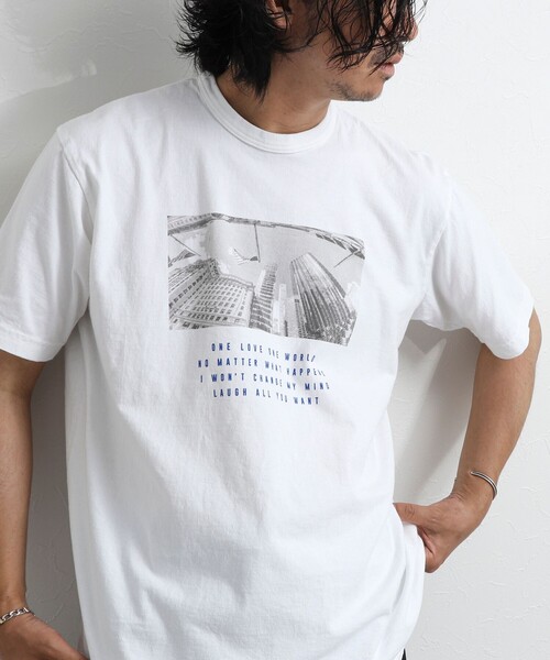 NOLLEY’S（ノーリーズ）の「Photo T フォトグラフィック Tシャツ 26SS（Tシャツ/カットソー・メンズ・ホワイト/グレー系その他2/ホワイト系その他5/ホワイト系その他6/グレー系その他/ライトグレー・S/M/L）」の14枚目の写真