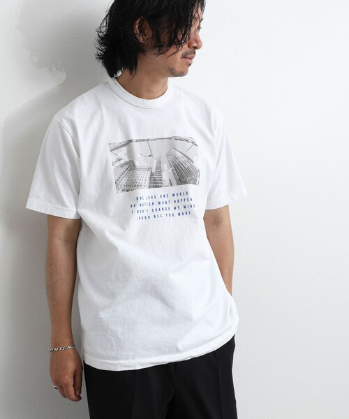NOLLEY’S（ノーリーズ）の「Photo T フォトグラフィック Tシャツ 26SS（Tシャツ/カットソー・メンズ・ホワイト/グレー系その他2/ホワイト系その他5/ホワイト系その他6/グレー系その他/ライトグレー・S/M/L）」の12枚目の写真