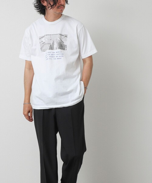 NOLLEY’S（ノーリーズ）の「Photo T フォトグラフィック Tシャツ 26SS（Tシャツ/カットソー・メンズ・ホワイト/グレー系その他2/ホワイト系その他5/ホワイト系その他6/グレー系その他/ライトグレー・S/M/L）」の11枚目の写真