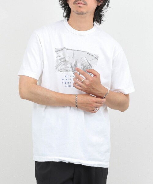 NOLLEY’S（ノーリーズ）の「Photo T フォトグラフィック Tシャツ 26SS（Tシャツ/カットソー・メンズ・ホワイト/グレー系その他2/ホワイト系その他5/ホワイト系その他6/グレー系その他/ライトグレー・S/M/L）」の10枚目の写真