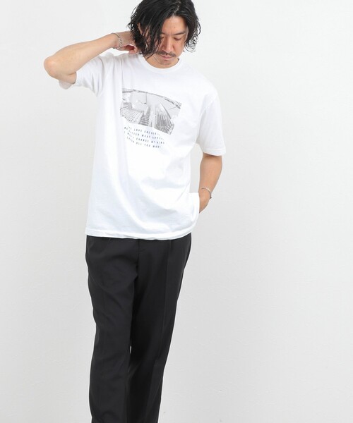 NOLLEY’S（ノーリーズ）の「Photo T フォトグラフィック Tシャツ 26SS（Tシャツ/カットソー・メンズ・ホワイト/グレー系その他2/ホワイト系その他5/ホワイト系その他6/グレー系その他/ライトグレー・S/M/L）」の9枚目の写真