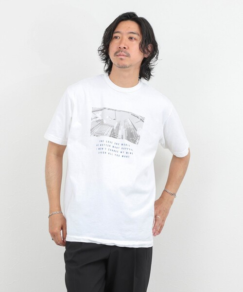 NOLLEY’S（ノーリーズ）の「Photo T フォトグラフィック Tシャツ 26SS（Tシャツ/カットソー・メンズ・ホワイト/グレー系その他2/ホワイト系その他5/ホワイト系その他6/グレー系その他/ライトグレー・S/M/L）」の8枚目の写真