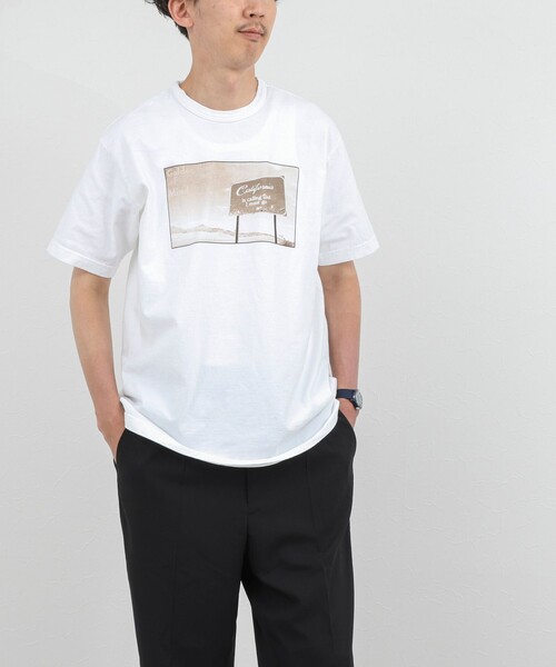 NOLLEY’S（ノーリーズ）の「Photo T フォトグラフィック Tシャツ 26SS（Tシャツ/カットソー・メンズ・ホワイト/グレー系その他2/ホワイト系その他5/ホワイト系その他6/グレー系その他/ライトグレー・S/M/L）」の19枚目の写真