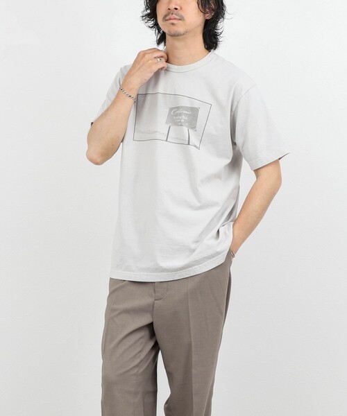 NOLLEY’S（ノーリーズ）の「Photo T フォトグラフィック Tシャツ 26SS（Tシャツ/カットソー・メンズ・ホワイト/グレー系その他2/ホワイト系その他5/ホワイト系その他6/グレー系その他/ライトグレー・S/M/L）」の7枚目の写真