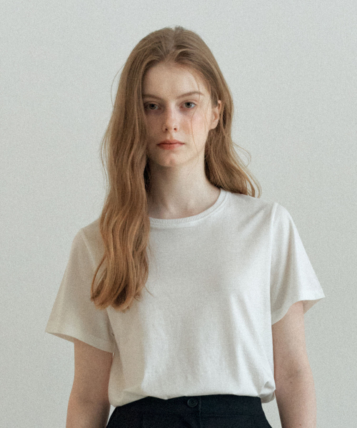 YUPPE(ヨッペ)の「ベーシックテンセルTシャツ_ホワイト(Tシャツ/カットソー・レディース・その他・SMALL/MEDIUM)」の4枚目の写真
