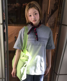 DANDEL（ダンデル）の「DD flag binding tee (GREY)（Tシャツ/カットソー）」