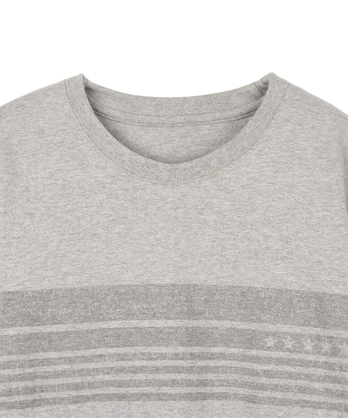 DANDEL(ダンデル)の「DD flag binding tee (GREY)(Tシャツ/カットソー・レディース・その他・1/2)」の3枚目の写真
