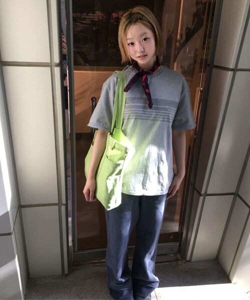 DANDEL(ダンデル)の「DD flag binding tee (GREY)(Tシャツ/カットソー・レディース・その他・1/2)」の6枚目の写真