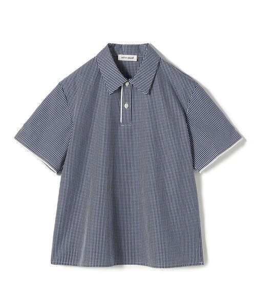 edition pourell(エディションプレル)の「edition pourell コットン ギンガムチェックシャツ(シャツ/ブラウス・レディース・レッド系その他/ネイビー/ブラウン系その他・34/36)」の2枚目の写真