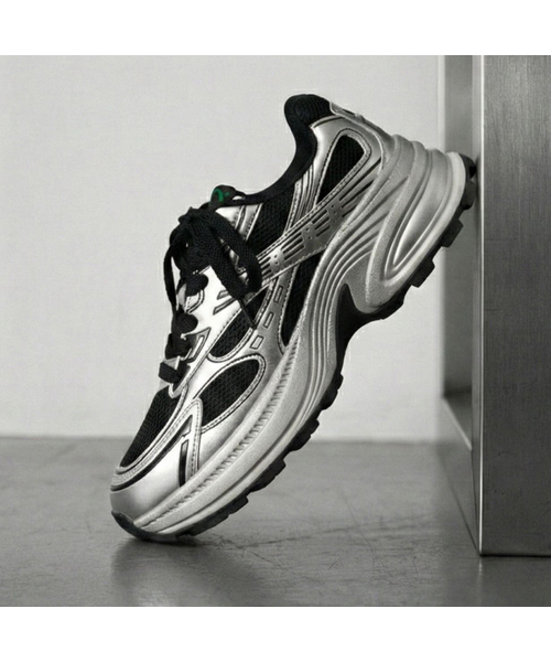 CLLIB(クリブ)の「COSHER SNEAKERS スタンディングスニーカー7CM -CL0702 (3カラー)(スニーカー・レディース・シルバー/ブラック/グレー・23cm/23.5cm/24cm/24.5cm/25cm)」の2枚目の写真
