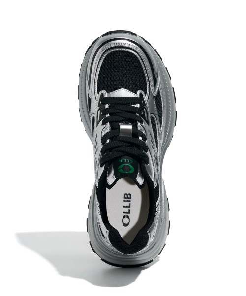 CLLIB(クリブ)の「COSHER SNEAKERS スタンディングスニーカー7CM -CL0702 (3カラー)(スニーカー・レディース・シルバー/ブラック/グレー・23cm/23.5cm/24cm/24.5cm/25cm)」の12枚目の写真