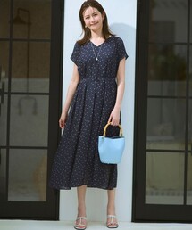 セール】シルキーライトクロス フレアワンピース（ワンピース）｜23区